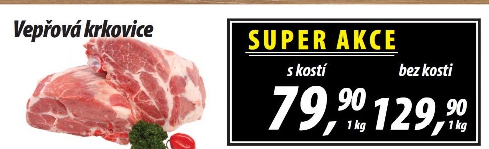 Vepřová krkovice s kostí