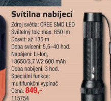 Aku LED Svítilna GP