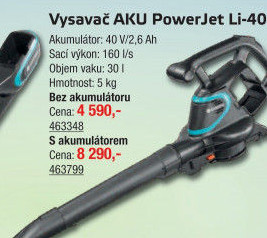 Aku vysavač listí PowerJet Gardena