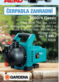 Čerpadlo 3000/4 Classic Gardena