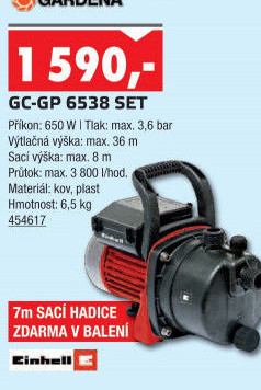 Čerpadlo zahradní Einhell GC-GP6538SET