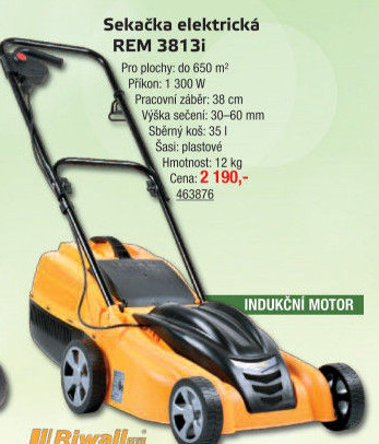 Elektrická sekačka Riwall REM 3813i