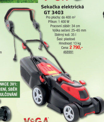 Elektrická sekačka VeGA GT3403