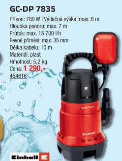 Kalové čerpadlo Einhell GH-DP 7835