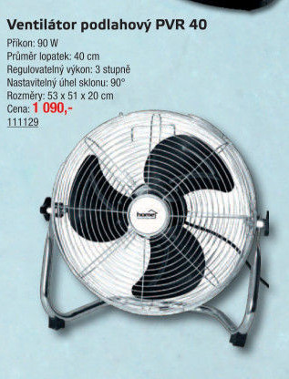 Podlahový ventilátor PVR 40 Home