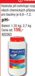Přípravek do bazénu pH minus Marimex