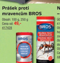 Přípravek proti mravencům prášek Bros