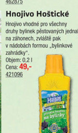 Tekuté hnojivo na bylinky Hoštické hnojivo