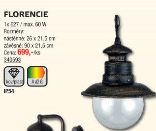 Venkovní svítidlo Florencia Top Light