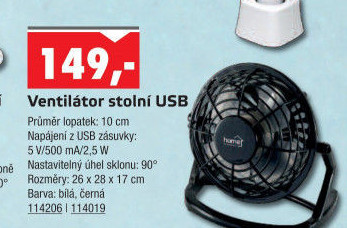 Ventilátor USB