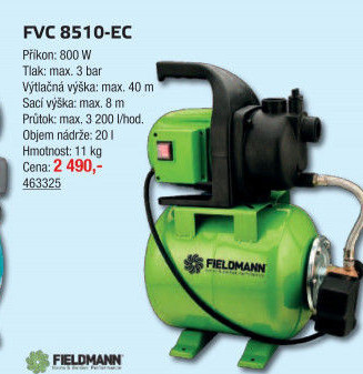 Zahradní vodárna Fieldmann FVC 8510-EC
