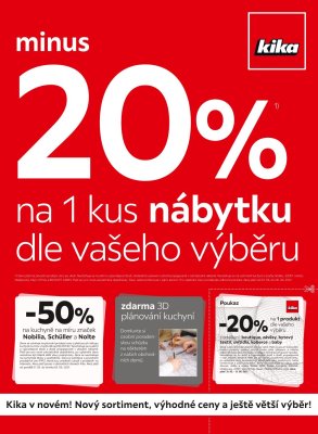 akční leták Kika nábytek 31.5.2021-13.6.2021