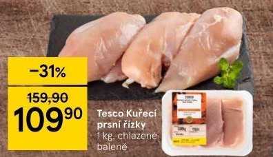 Kuřecí prsní řízky Tesco