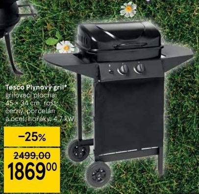 Plynový gril Tesco