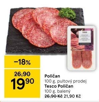 Salám Poličan Tesco