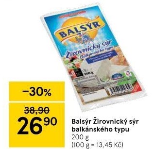Sýr Balsýr Mlékárna Žirovnice