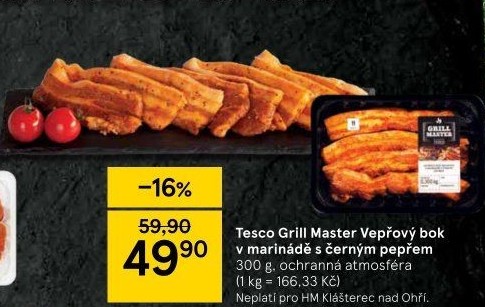 Vepřový bok marinovaný Grill Master Tesco