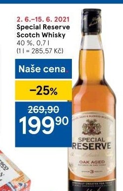 Whisky skotská Special Reserve