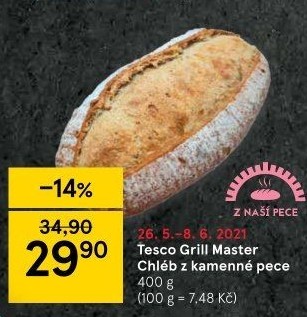 Chléb Grill Master Tesco