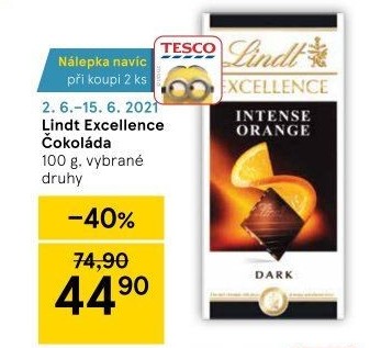 Čokoláda Excellence Lindt