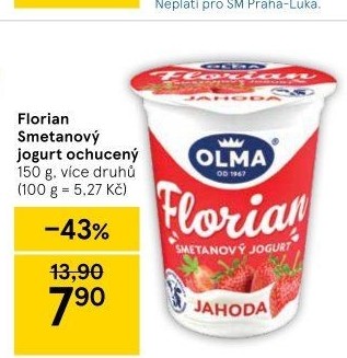 Jogurt smetanový Florian Olma