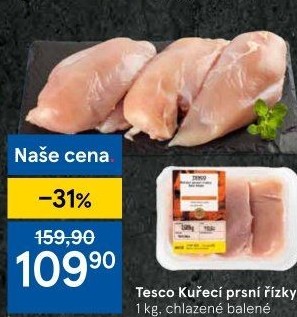 Kuřecí prsní řízky Tesco