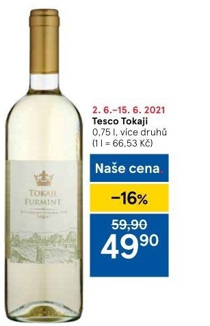 Vína Tokaji Tesco