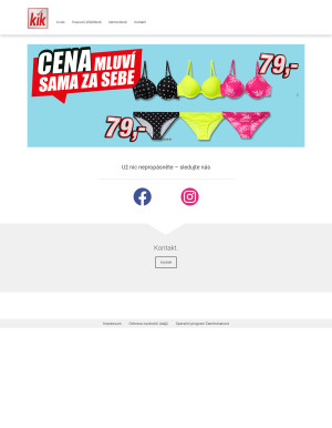 akční leták Kik textil 2.6.2021-8.6.2021