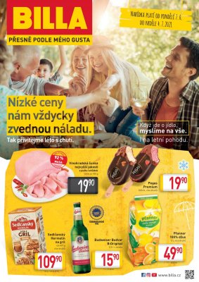akční leták BILLA 7.6.2021-4.7.2021