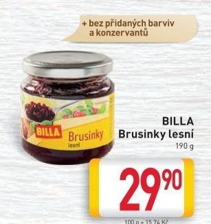 Brusinky lesní Billa