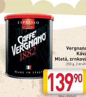 Mletá káva Caffee Vergnano