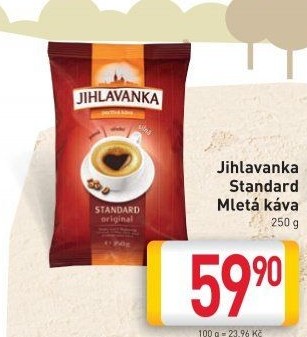 Mletá káva Standard Jihlavanka