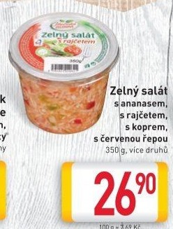 Mrkvový salát s ananasem Jihočeská zelenina