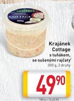 Pomazánka Cottage s tuňákem Krajánek