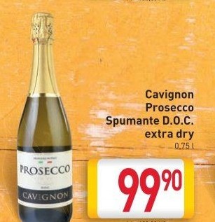 Prosecco extra dry Spumante Cavignon