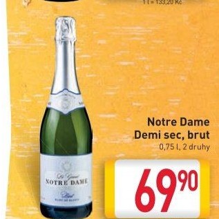 Sekt Demi sec Notre Dame