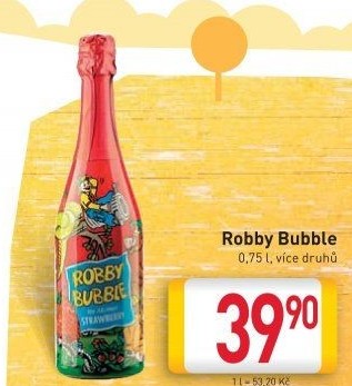 Sekt nealkoholický dětský Robby Bubble