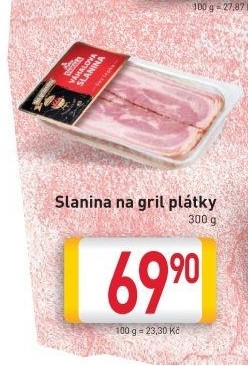 Slanina Váhalova na grilování Váhala