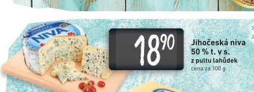 Sýr Niva Jihočeská 50% Madeta