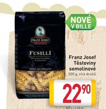 Těstoviny semolinové Franz Josef Kaiser