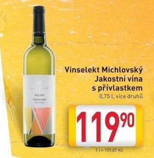 Vína Vinselekt Michlovský - přívlastková