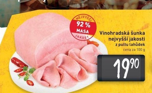 Vinohradská šunka nejvyšší jakosti