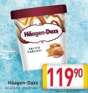 Zmrzlina v kelímku Häagen-Dazs