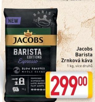 Zrnková káva Barista Jacobs