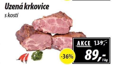 Uzená krkovice s kostí