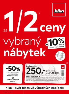akční leták Kika nábytek 7.6.2021-20.6.2021