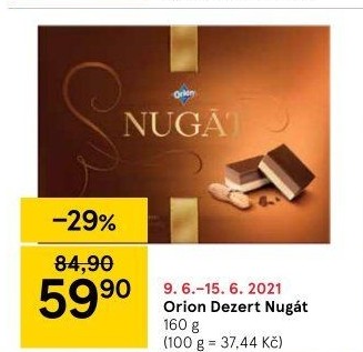 Bonboniéra Nugát Orion