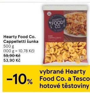 Cappelletti plněné Hearty Food Co Tesco