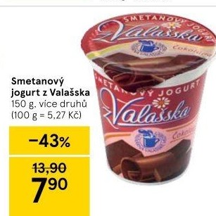 Jogurt smetanový ochucený z Valašska Mlékárna Valašské Meziříčí
