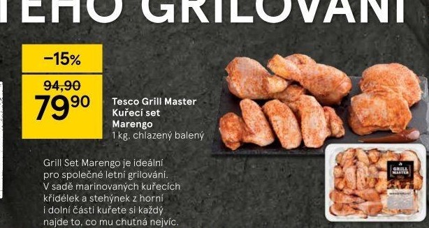 Kuřecí grilovací set Marengo Grill Master Tesco